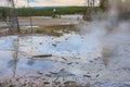 Steaming Pool In Yellowstone National Park Geyser Basin Royalty Free Stock Photo