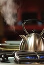 Steaming Tea Kettle Royalty Free Stock Photo