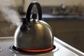 Steaming Tea Kettle Royalty Free Stock Photo