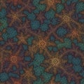 steamless patterns generate ai geometric fractals pattern pattern ten color Royalty Free Stock Photo