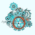 Steampunk abstract background