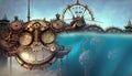 steampunk abstract