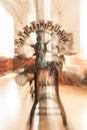 Steampunk Abstract on Wooden Stand