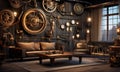 Steampunk Apartment Royalty Free Stock Photo
