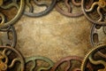 Steampunk Background Frame