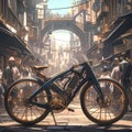 Steampunk Bicycle - Timeless Elegance Meets Vintage Charm Royalty Free Stock Photo