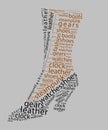 Steampunk boot word cloud