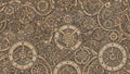 Steampunk Clockwork Gears Seamless Pattern Royalty Free Stock Photo