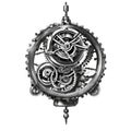 Steampunk clockwork universe. Generative AI. Royalty Free Stock Photo