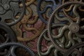 Steampunk Cogs and Gears Background