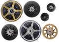 Steampunk Cogwheels  Isolated Royalty Free Stock Photo