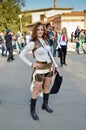 Steampunk cosplayer at Lucca Comics and Games 2014