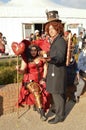 Steampunk couple at Lucca Comics and Games 2014