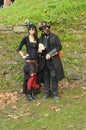 Steampunk couple at Lucca Comics and Games 2014