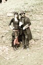 Steampunk couple at Lucca Comics and Games 2014