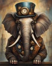 Steampunk Elephant Portrait