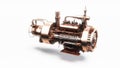 Steampunk engine complex fantastic machine vintage style 3d Royalty Free Stock Photo