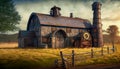 Steampunk Farm, Retro Technology Background