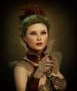 Steampunk Fashion Girl 3d CG