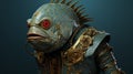 Armor-clad Fish With Intricate Details: A Zbrush And Cryengine Masterpiece