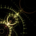 SteamPunk Fractal Background - Universe Clockwork Fractal Art