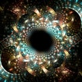 SteamPunk Fractal Background - Weaving Fractal Art