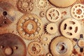 Steampunk gears background Royalty Free Stock Photo