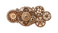Steampunk Gears and Cogs Mechanical Illustration, vector design Generative AI Royalty Free Stock Photo