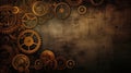 Steampunk Gears with room for copy generative ai