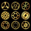 The steampunk gears vector