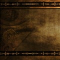 Steampunk gears wallpaper background