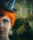 Steampunk girl Royalty Free Stock Photo