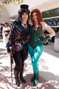 Steampunk girl and Poison Ivy