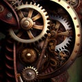 Steampunk grunge background Royalty Free Stock Photo