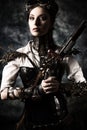 Steampunk hero Royalty Free Stock Photo