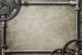 Steampunk Industrial Border Frame Background Royalty Free Stock Photo