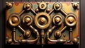 Steampunk-Inspired Industrial Control Panel