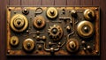 Steampunk-Inspired Industrial Control Panel