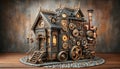Steampunk-inspired tiny home