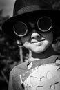 Steampunk kid Royalty Free Stock Photo