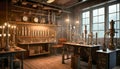 Steampunk Mad Scientist Laboratory Background Royalty Free Stock Photo