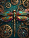 Steampunk Mechanical Dragonfly