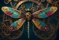 Steampunk Mechanical Dragonfly