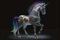 Steampunk Neon Unicorn Dreamscape