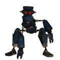 Steampunk old robot Royalty Free Stock Photo
