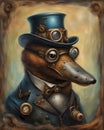 Steampunk Platypus Portrait