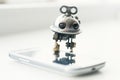 Steampunk robot Royalty Free Stock Photo