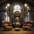 Steampunk Sanctuary: Industrial Leather Dreams