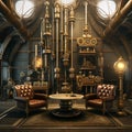 Steampunk Sanctuary: Industrial Leather Dreams