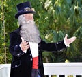 A steampunk Santa Claus preps for his Christmas speech to the elves Royalty Free Stock Photo